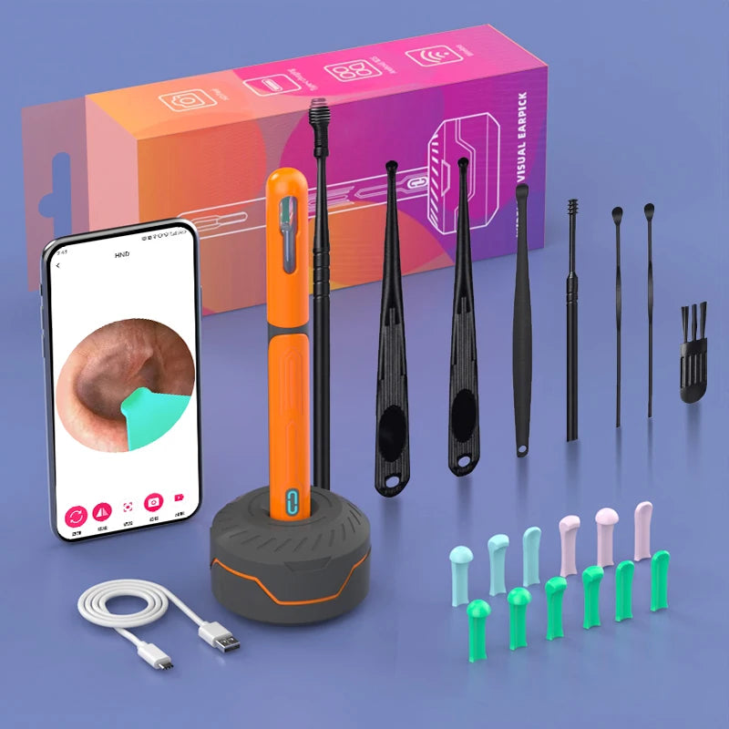 Revolutionary Ear Cleaning Set with HD Camera: Ultimate Otoscope and USB-C Endoscope for Effortless Wax Removal