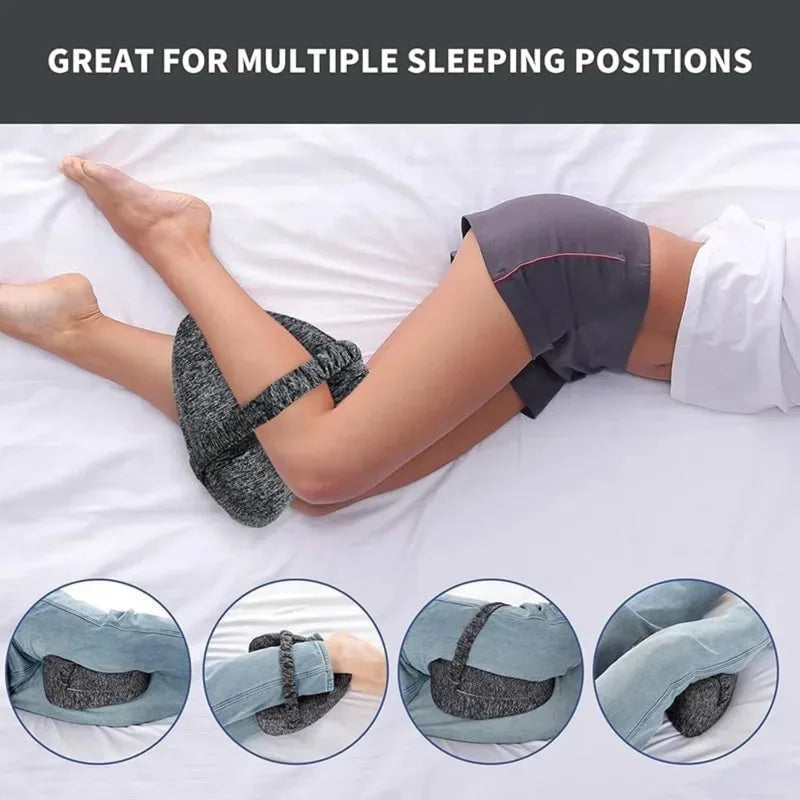Ultimate Orthopedic Memory Foam Knee Support Pillow for Side Sleepers - Alleviate Sciatica and Hip Pain at Home or on the Go