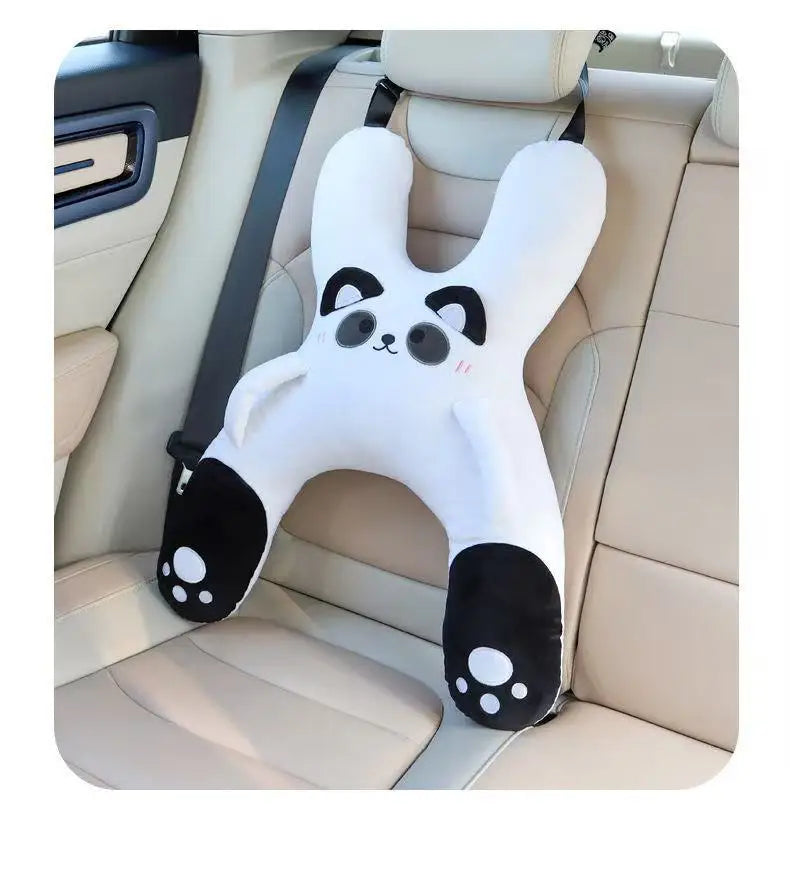 Ultimate Car Neck Pillow with Seat Belt Safety for Kids - Comfort & Support for Long Journeys