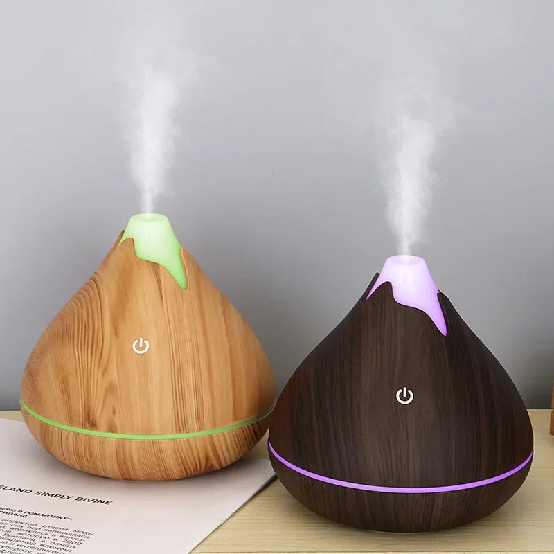 Elevate Your Space with the 350ML Ultrasonic Essential Oil Diffuser - Remote Control & 7-Color LED Light