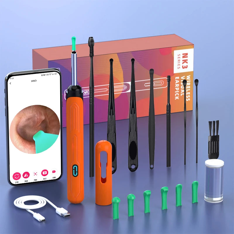 Revolutionary Ear Cleaning Set with HD Camera: Ultimate Otoscope and USB-C Endoscope for Effortless Wax Removal