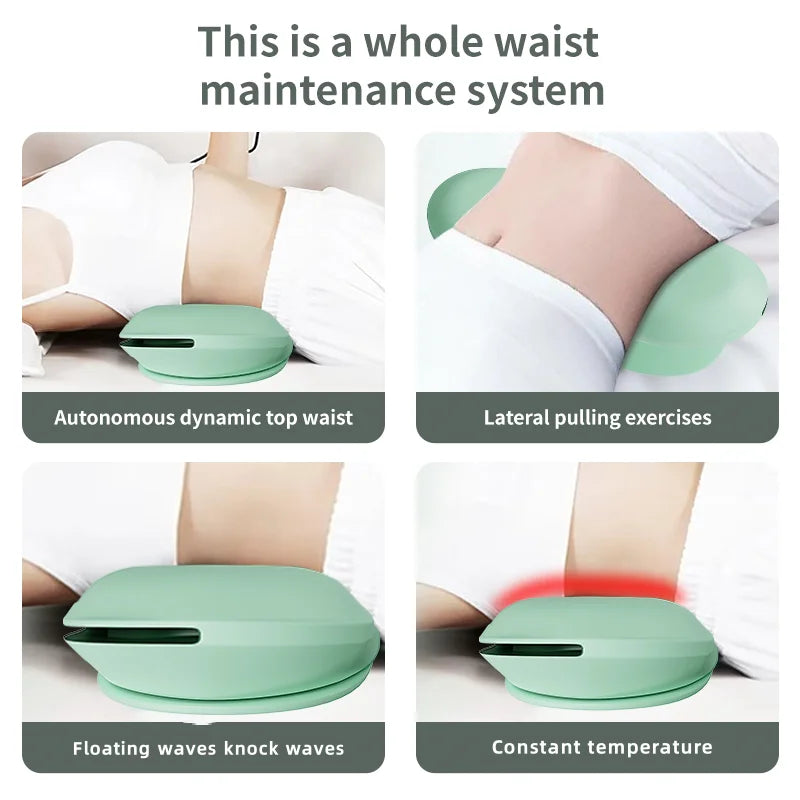 Revolutionary Electric Lumbar Traction Massager with Soothing Heat and Customizable Intensity for Ultimate Back Relief