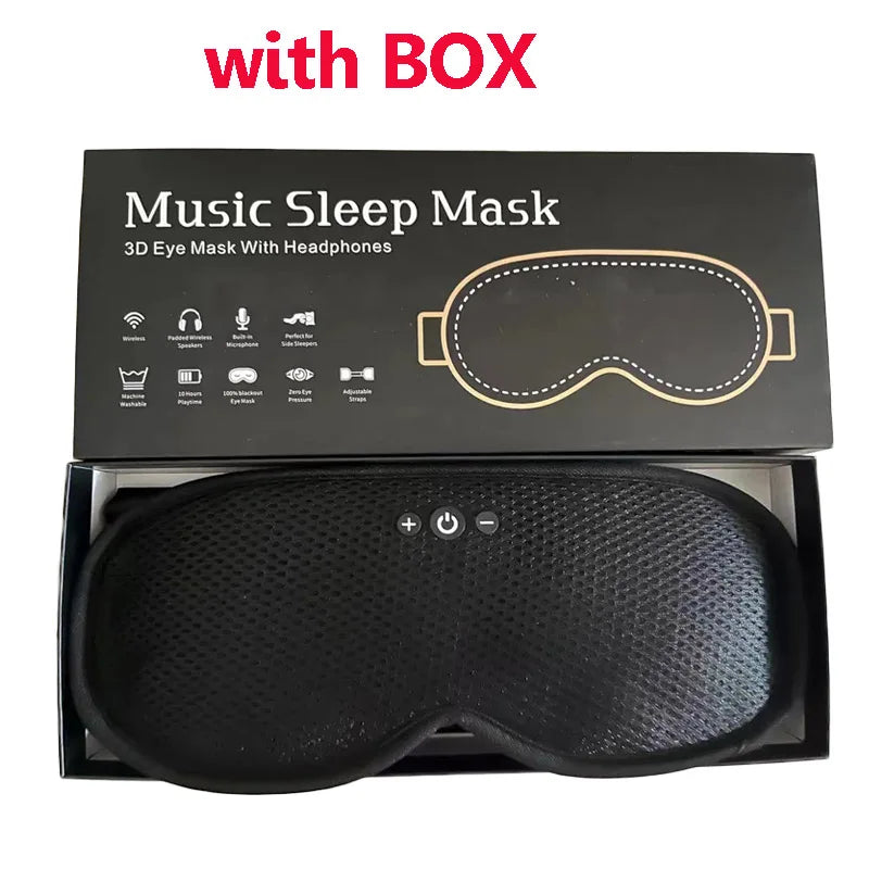Discover the Ultimate 3D Bluetooth Wireless Sleeping Headphones with Adjustable Blindfold - Soft, Washable, and Perfect for Handsfree Calling!