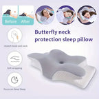 Transform Your Sleep with Our Butterfly Shaped Memory Foam Cervical Pillow - Ultimate Neck Support for Pain Relief and Relaxation