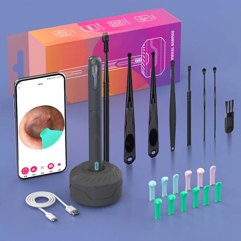 Revolutionary Ear Cleaning Set with HD Camera: Ultimate Otoscope and USB-C Endoscope for Effortless Wax Removal