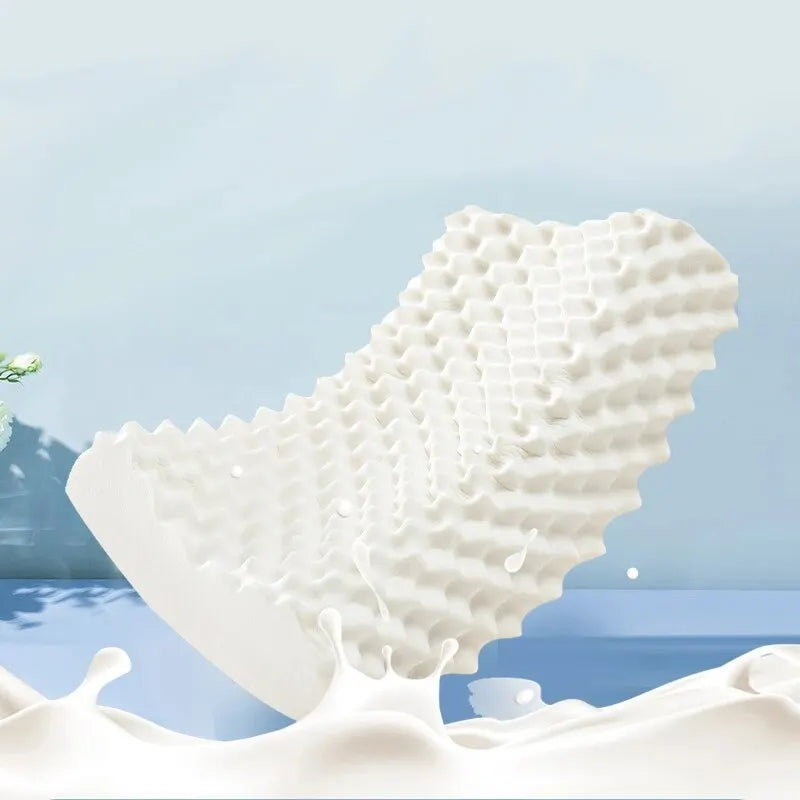 Revolutionary Natural Latex Cervical Pillow - Ultimate Memory Foam Support for Restful Sleep at Home and Beyond