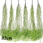 Artificial Plant Vines Wall Hanging Rattan Leaves Branches Outdoor Garden Home Decoration Plastic Fake Silk Leaf Green Plant Ivy