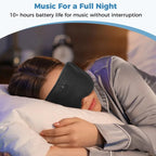 Discover the Ultimate 3D Bluetooth Wireless Sleeping Headphones with Adjustable Blindfold - Soft, Washable, and Perfect for Handsfree Calling!