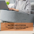 Experience Ultimate Comfort with Our Extra Large Memory Foam Reading Pillow - Perfect for Gaming and Working!