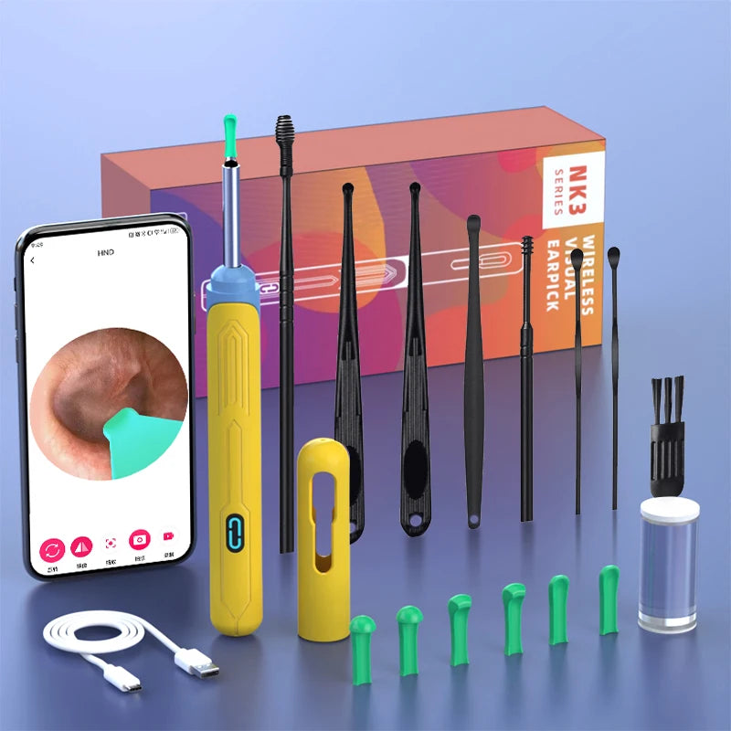 Revolutionary Ear Cleaning Set with HD Camera: Ultimate Otoscope and USB-C Endoscope for Effortless Wax Removal