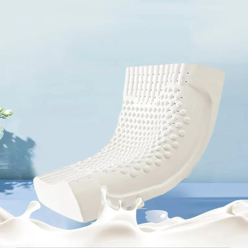 Revolutionary Natural Latex Cervical Pillow - Ultimate Memory Foam Support for Restful Sleep at Home and Beyond