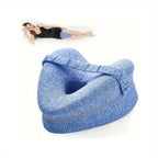 Ultimate Orthopedic Memory Foam Knee Support Pillow for Side Sleepers - Alleviate Sciatica and Hip Pain at Home or on the Go
