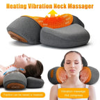 Revolutionary Electric Neck Massager Pillow with Soothing Heat, Vibration, and Cervical Stretching for Ultimate Comfort and Relief
