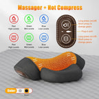 Revolutionary Electric Neck Massager Pillow with Soothing Heat, Vibration, and Cervical Stretching for Ultimate Comfort and Relief