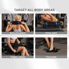 Rechargeable Cordless 360° Rolling Percussive Massager for Muscle Relaxation and Pain Relief in Back, Feet, and Legs