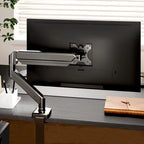 Universal Single Monitor Bracket up to 32 Inches and 19.8 Lbs per Screen Computer Desk Mount Stand Adjustable Computer Bracket