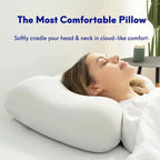 Ergonomic Deep Sleep Pillow with Patented Contour Design for Side and Back Sleepers, Orthopedic Cervical Support for Enhanced Comfort