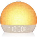 Sunrise Alarm Clock with White Noise Sound Machine, Dimmable RGB Night Lights, and Snooze Function - Perfect Sleep Aid and Gift Option