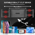 Tablet Stand Holder for Ipad Portable Monitor Desk Stand Adjustable Height Heavy Base Tablet Bracket for Screen Kindle Display