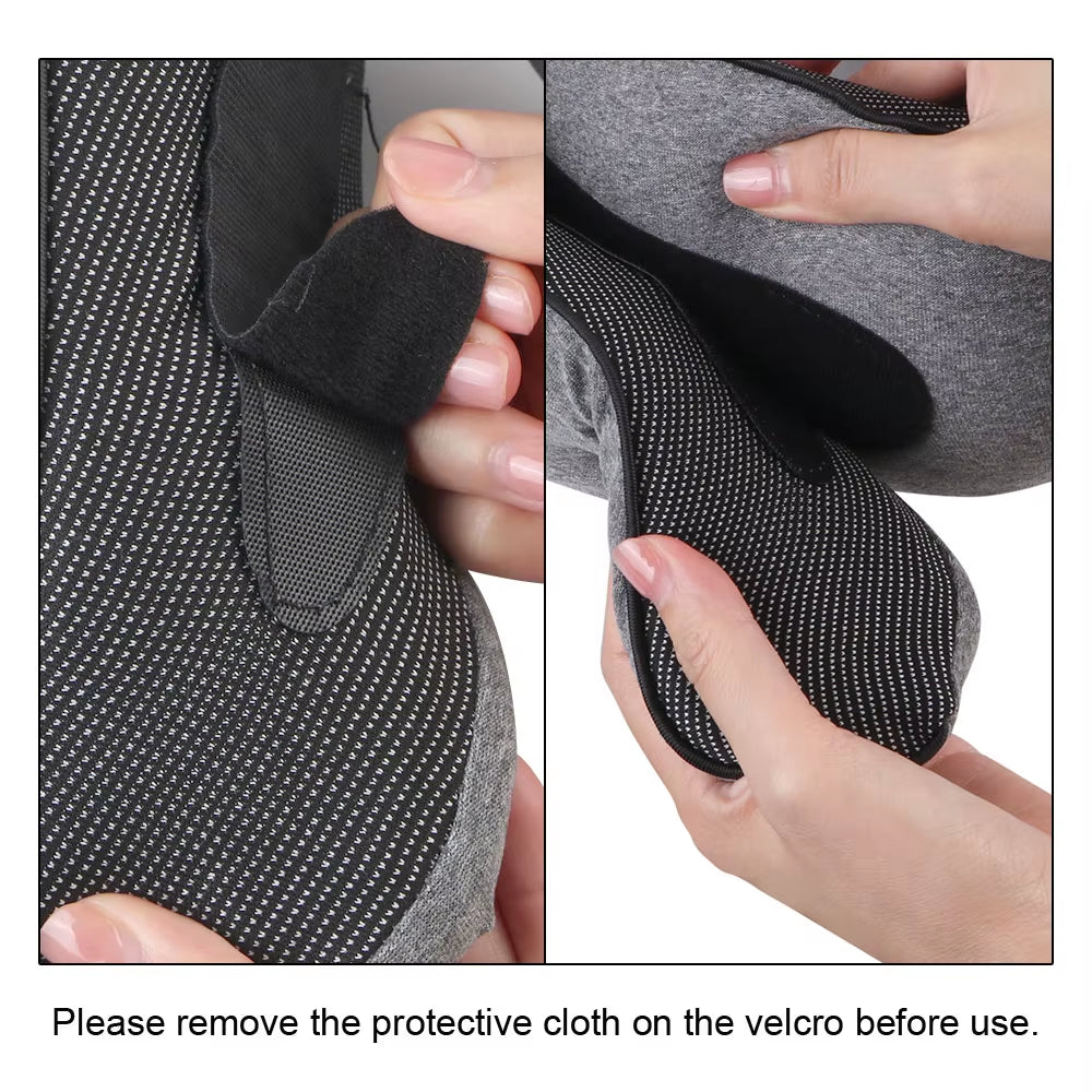 Portable U-Shaped Memory Foam Travel Pillow for Neck Support and Comfort During Breaks