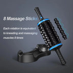 Rechargeable Cordless 360° Rolling Percussive Massager for Muscle Relaxation and Pain Relief in Back, Feet, and Legs