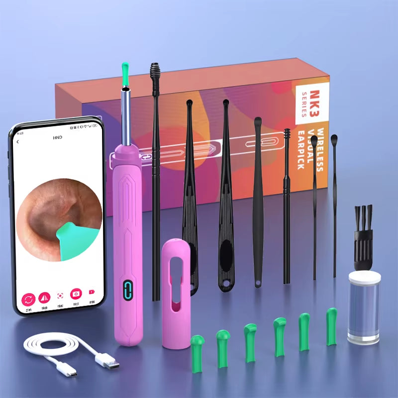 Revolutionary Ear Cleaning Set with HD Camera: Ultimate Otoscope and USB-C Endoscope for Effortless Wax Removal