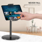 Tablet Stand Holder for Ipad Portable Monitor Desk Stand Adjustable Height Heavy Base Tablet Bracket for Screen Kindle Display