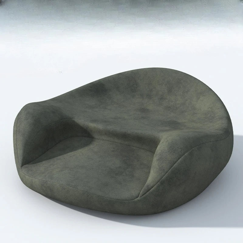 Memory Foam Meditation Cushion with Ergonomic Support | Gray Washable Zafu Pillow for Yoga, Sitting & Reading | Hip, Knee & Leg