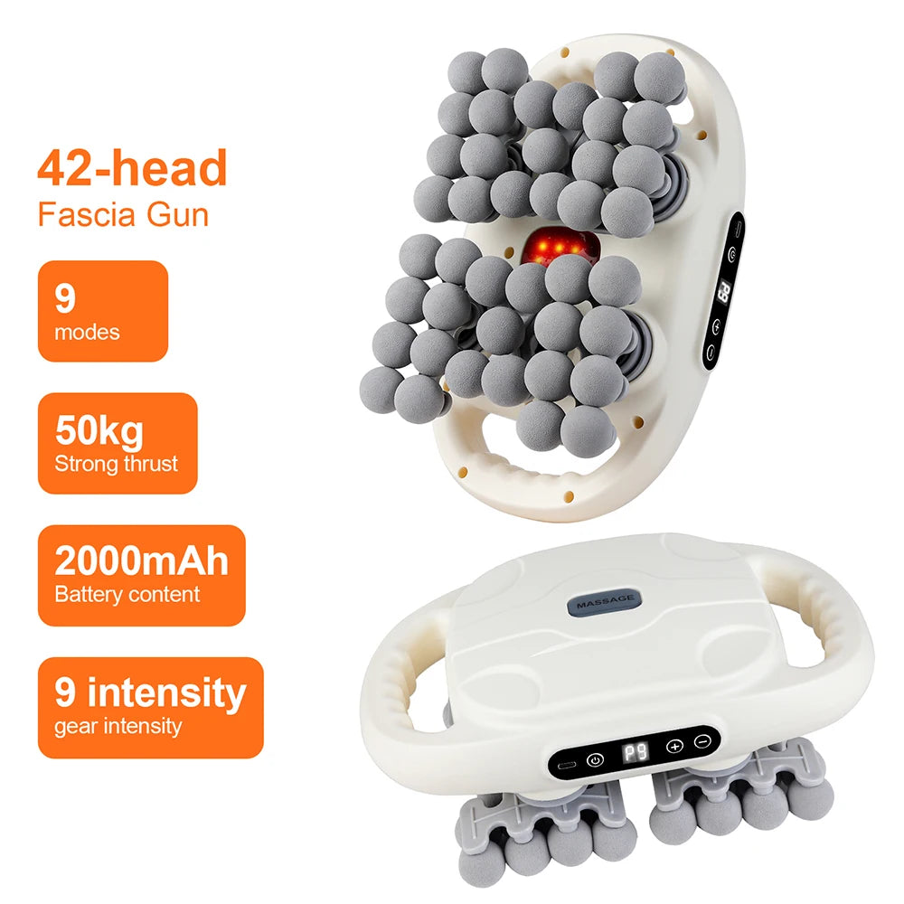 Experience Ultimate Muscle Relief with the 42-Head High-Frequency Vibration Deep Tissue Massage Gun for Total Body Relaxation
